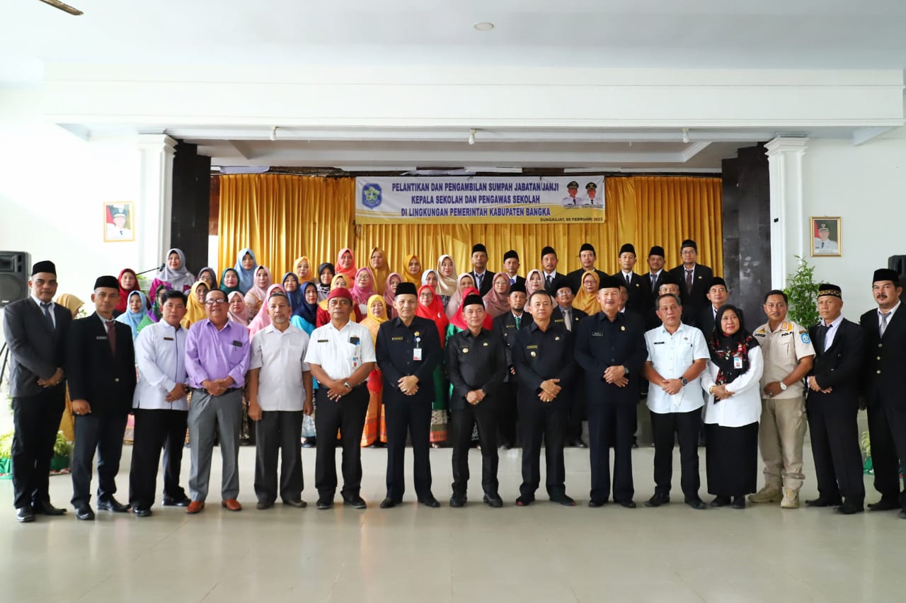 Bupati Bangka Lantik Kepala Sekolah Dan Pengawas, Harus Menjadi ...