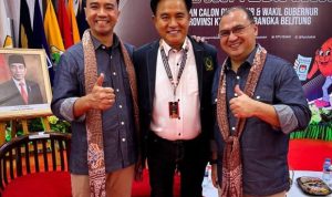 Momen Bersejarah, Yusril Ihza Mahendra Ikut Dampingi Paslon ‘Beramal’ Daftar ke KPU Babel