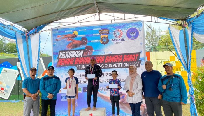 Gelar Kejuaraan Renang, PT Timah Bersama Polres Bangka Barat Kolaborasi Untuk Tingkatkan Prestasi Atlet