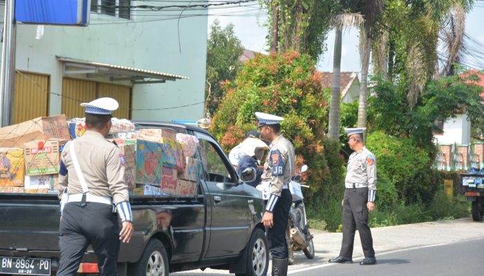 Kolaborasi 4 Instansi, Dit Lantas Polda Babel Gelar Razia Kendaraan di Jalur Lintas Kota – Kabupaten