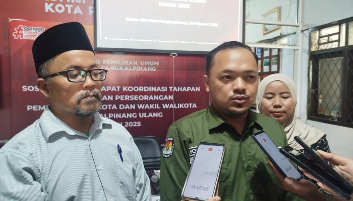 KPU Pangkalpinang Gelar Sosialisasi dan Rapat Koordinasi Tahapan Pencalonan Perseorangan Pilwako 2025