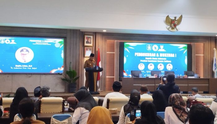 Pj Gubernur Babel Buka Mukerda dan Pengukuhan Pengurus MUI Kepulauan Babel Periode 2025-2030