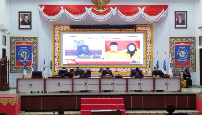 DPRD Babel Gelar Paripurna Pengesahan Gubernur dan Wakil Gubernur Terpilih 2025-2030