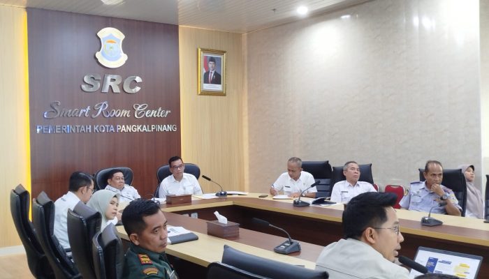 Pj Wali Kota Pangkalpinang Pimpin Rapat Koordinasi Pengendalian Inflasi Jelang Idul Fitri 1446 H