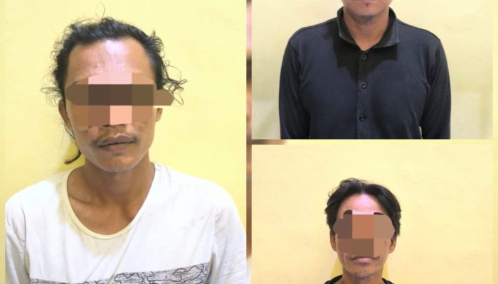 Tiga Kawanan Pencuri Pasir Timah di KIP PT. Timah Diringkus Dit Polairud Polda Babel