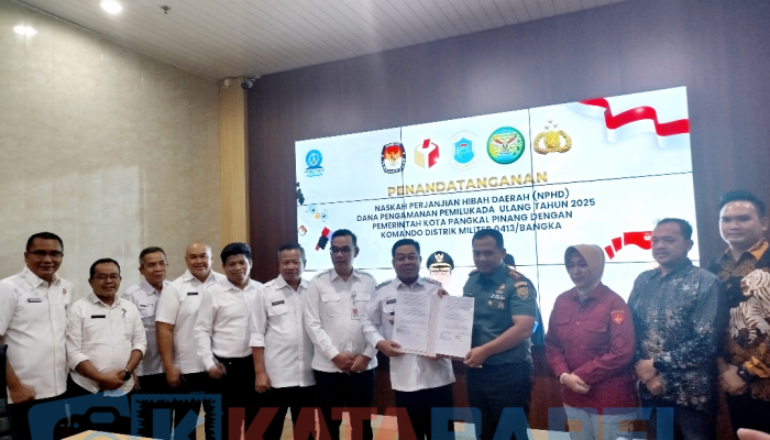 NPHD Pilkada Ulang 2025 Tuntas, Pj Wali Kota Pangkalpinang: Kami Siap Laksanakan Pilkada yang Aman dan Kondusif