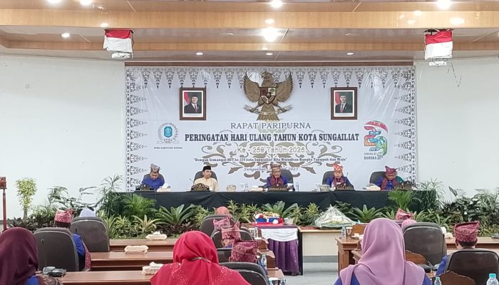 DPRD Bangka Gelar Rapat Paripurna Peringati HUT Kota Sungailiat ke-259