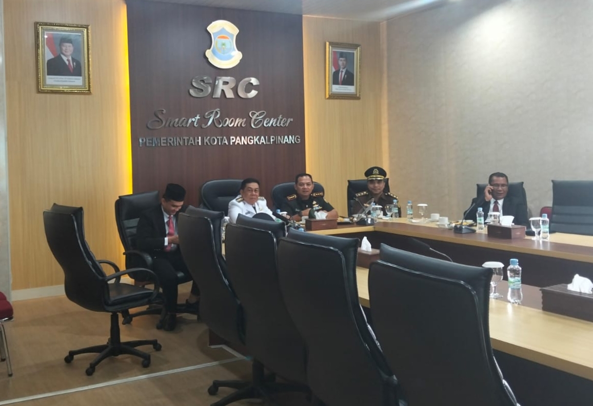 Pj Wali Kota Pangkalpinang Ikuti Zoom Nasional Peringatan Hari Otda ke-XXIX