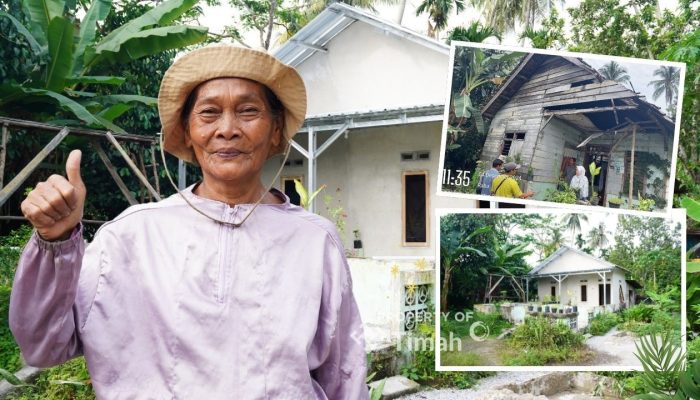 Hadiah Tak Terduga di Usia Senja, PT Timah Bangunkan Rumah Layak Huni Untuk Nenek Mahdarna Warga Kabupaten Bangka