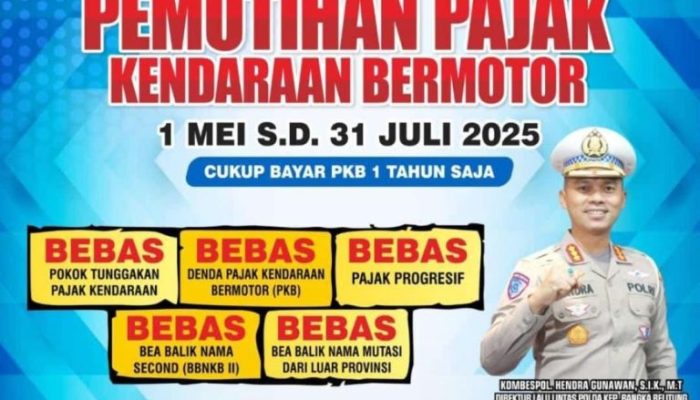 Dir Lantas Polda Babel Ajak Masyarakat Manfaatkan Program Pemutihan Pajak Kendaraan Bermotor