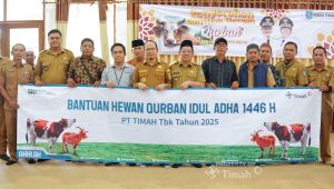 Konsisten Berbagi Hewan Kurban untuk Masyarakat, Bupati Bangka Tengah Apresiasi PT Timah