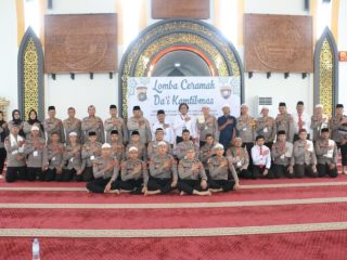 Momentum Hari Bhayangkara Ke 79, Polda Babel Gelar Lomba Ceramah Da’i Kamtibmas Antar Personel