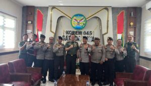 Perkuat Sinergitas Dan Soliditas, Dir Samapta Polda Babel Silaturahmi Ke Danrem 045/Gaya