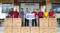 Dukung Program Ketahanan Pangan dan Pertanian, PT Timah Serahkan Mesin Tanam Jagung untuk Polres Bangka Selatan 