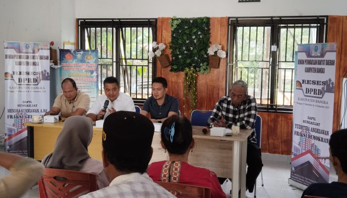 Reses DPRD Bangka di Surya Timur, Yudistira Angriawan dan Mendra Kurniawan Serap Aspirasi Warga