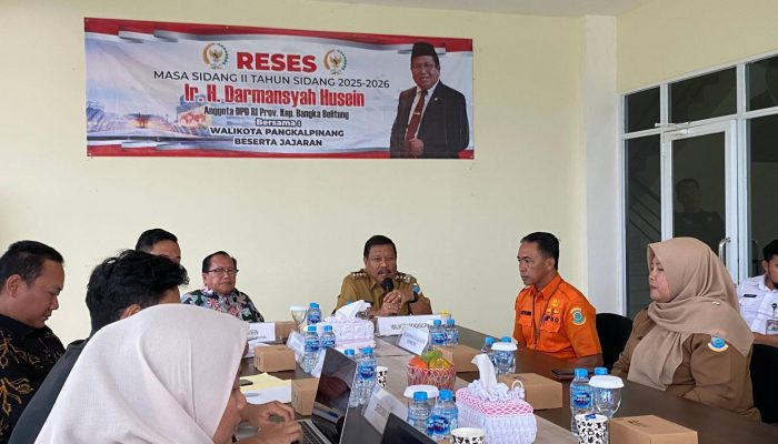 Wali Kota Pangkalpinang Paparkan Strategi Penanganan Bencana kepada DPD RI Babel