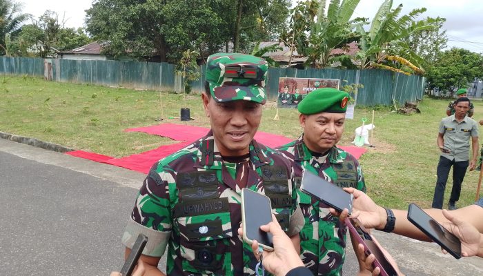 Danrem 045/Garuda Jaya Kunjungi Makodim 0413/Bangka, Tekankan Sinergi TNI dan Pemda Dalam Ketahanan Pangan