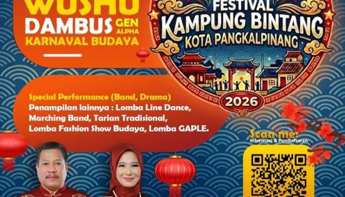 Dispar Pangkalpinang Gelar Festival Kampung Bintang 2026, Perkuat Harmoni Budaya dan UMKM