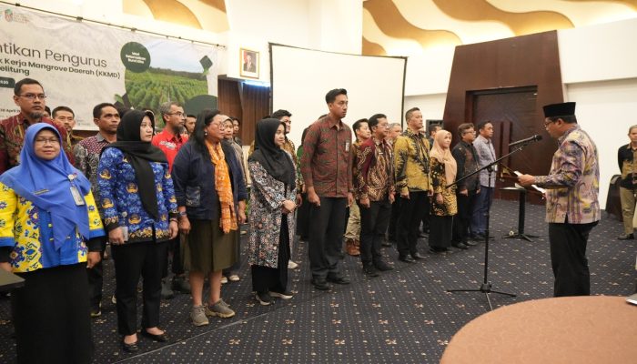 Pj Sekda Fery Afriyanto Lantik KKMD Babel 2026–2030, Perkuat Pengelolaan Mangrove Berkelanjutan