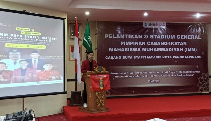 Arnaldi Eka Saputra Resmi Pimpin PC IMM Pangkalpinang 2026–2027, Siap Wujudkan Kader Progresif dan Berkeadaban