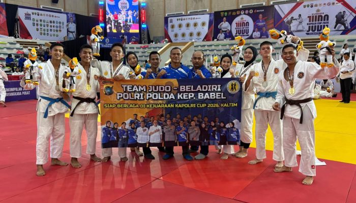 Kontingen Polda Babel Sabet Medali Emas dan Perak Di Kejuaraan Judo Kapolri Cup 2026, Kapolda : Luar Biasa