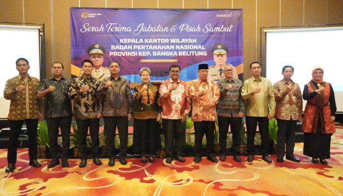 Sertijab Kakanwil BPN, Gubernur Hidayat Arsani Pacu Sinergi Agraria Demi Kesejahteraan Babel