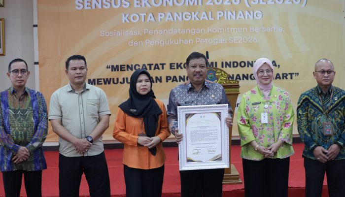 Wali Kota Saparudin Tegaskan Dukungan Penuh Pemkot Pangkalpinang Sukseskan Sensus Ekonomi 2026