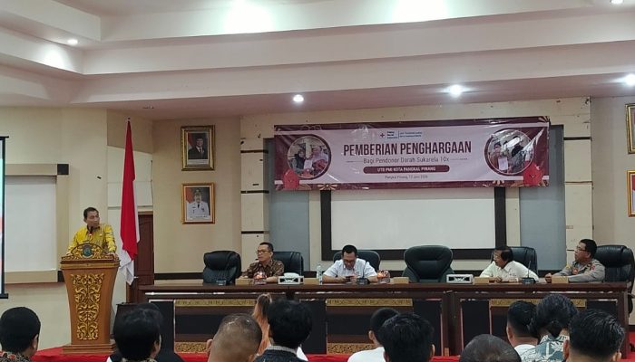 Pemkot Pangkalpinang Apresiasi Pendonor Sukarela, 100 Pendonor Terima Penghargaan Dari PMI