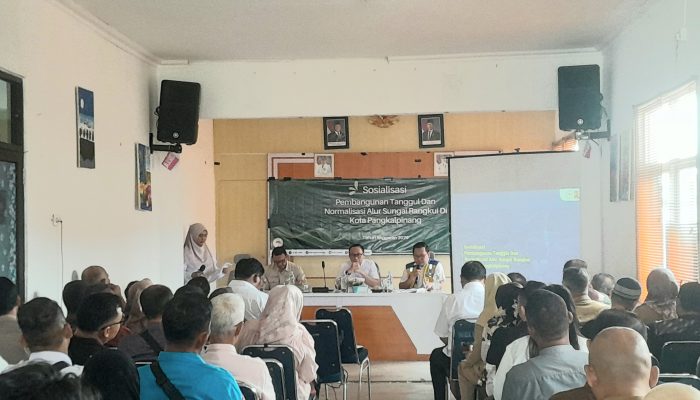Sosialisasi Pembangunan Tanggul dan Normalisasi Sungai Rangkui Digelar, Warga Diajak Dukung Pengendalian Banjir Pangkalpinang