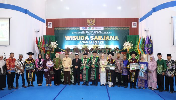 Wakil Wali Kota Pangkalpinang Hadiri Wisuda Unmuh Babel, Dorong Lulusan Siap Berkarya dan Berkontribusi untuk Daerah