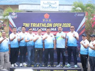 Dukung Olahraga dan Perkuat Sinergitas, Gubernur Hidayat Arsani Bersama Pangdam II/Sriwijaya Buka TNI Triathlon Open 2026