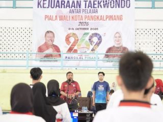 Wali Kota Saparudin Buka Turnamen Taekwondo Pelajar se-Kota Pangkalpinang