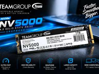 Teamgroup NV5000 Resmi Meluncur, SSD PCIe 4.0 dengan Grafena Bidik Pasar Mainstream